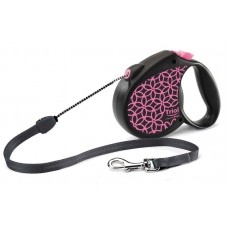 Поводок-рулетка для собак Flexi Life Pink, трос