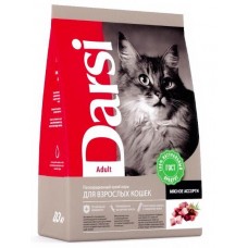 Darsi Adult - сухой корм для взрослых кошек, мясное ассорти