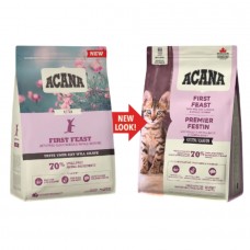 Acana First Feast 70% - низкозерновой сухой корм для котят, со свежим цыпленком, индейкой и сельдью