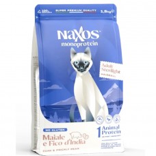 Adragna NAXOS Cat SteriLight Hairball - cухой корм для стерилизованных кошек, свинина с опунцией