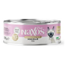 Naxos Monoprotein Pate Adult Cat - паштет для кошек, свинина, 85 г