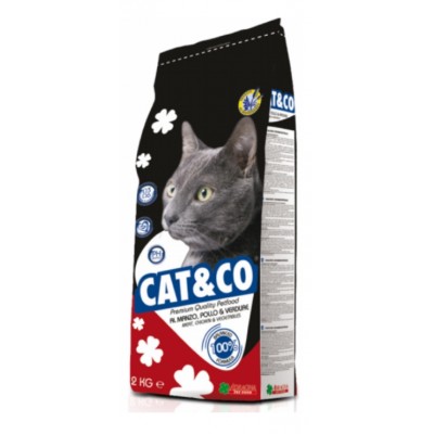 Adragna Cat&Co ADULT MIX Beef&Chicken 30/12 - корм для взрослых котов микс говядина с цыпленком