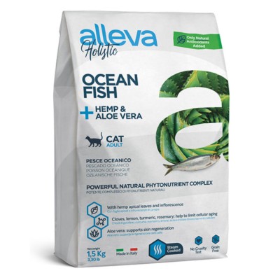 Alleva Holistic Adult Cat Ocean Fish - беззерновой сухой корм для взрослых кошек, океаническая рыба