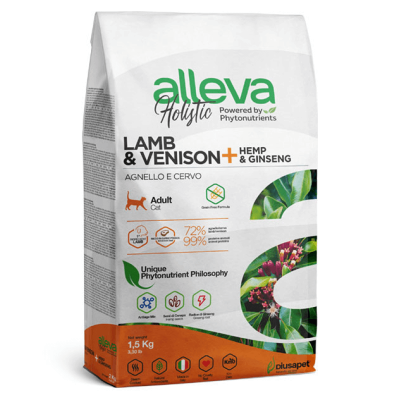 Alleva Holistic Adult Cat Lamb & Venison - беззерновой сухой корм для взрослых кошек, с ягненком и олениной