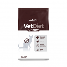 AlphaPet Vet Diet Urinary Cat - сухой корм для взрослых кошек при заболеваниях нижних отделов мочевыводящих путей