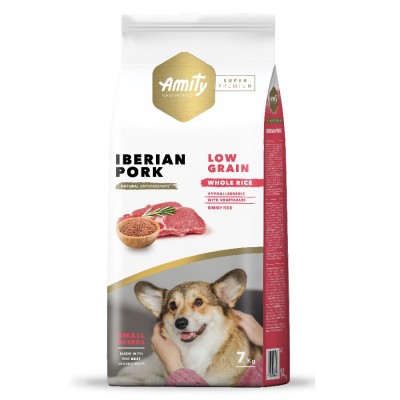 Amity Super Premium Mini Adult Dog - низкозерновой корм для взрослых собак мелких пород, иберийская свиина