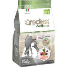 Crockex Wellness Adult Chicken and Rice 25/15 - корм для взрослых собак крупных и средних пород с курицей и рисом