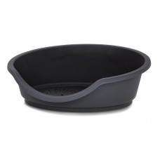 MP Bergamo Лежак для кошек пластиковый TINO 95, черный (арт. TYZ 25.53GR01)