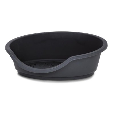 MP Bergamo Лежак для кошек пластиковый TINO 95, черный (арт. TYZ 25.53GR01)