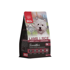 Blitz Sensitive Adult Small Breed Lamb & Rice - сухой корм для взрослых собак мелких пород, ягненок и рис