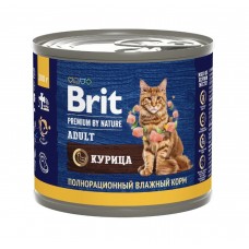 Brit Premium by Nature - консервы для кошек, курица, 200 г (арт. 5051304)