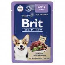 Brit Premium Dog Lamb - паучи для взрослых собак всех пород с ягнёнком в соусе, 85 г (арт. 5053421)