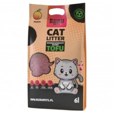 Bubu Pets Tofu Peach - комкующийся соевый наполнитель с ароматом персика