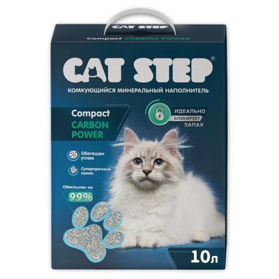 Cat Step Compact Carbon Power - наполнитель комкующийся, минеральный