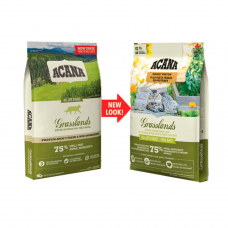 Acana Grasslands Cat 75% - сухой корм для кошек всех пород и возрастов, со свежей уткой, курицей, индейкой, перепелом