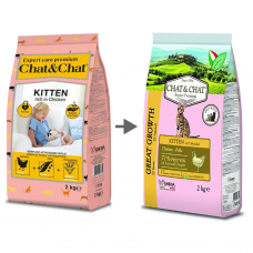 Chat&Chat Expert Kitten Chicken - сухой корм для котят, с курицей