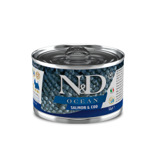 Farmina N&D Ocean Salmon & Cod Mini Adult - влажный корм для взрослых собак (лосось, треска), 140 г