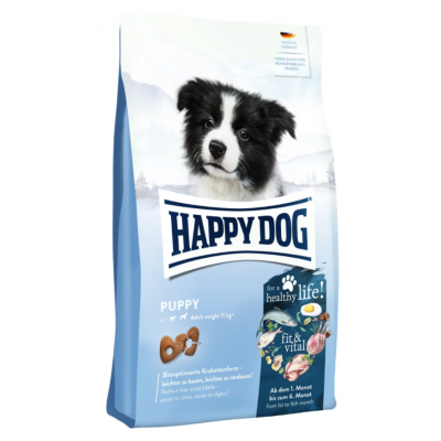 Happy Dog Puppy Fit & Vital 30/18 - сухой корм для щенков средних и крупных пород, с птицей