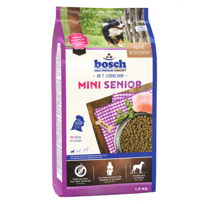 Bosch Mini Senior - сухой корм для пожилых собак мелких пород, с птицей