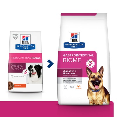  Hill's Prescription Diet Gastrointestinal Biome - сухой диетический корм для собак при расстройствах пищеварения и для заботы о микробиоме кишечника, c курицей 