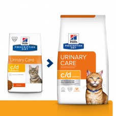 Hill's Prescription Diet c/d Multicare Urinary Care - сухой диетический корм для кошек при  профилактике цистита и мочекаменной болезни (мкб), с курицей 