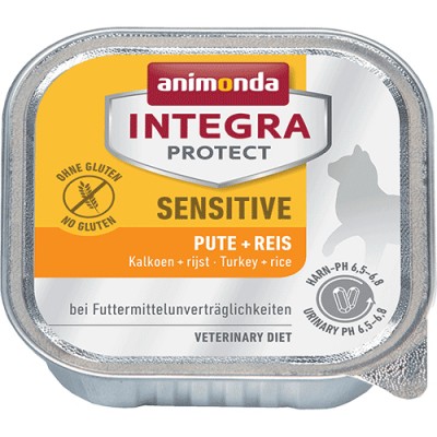 Animonda Integra Protect Sensitive - консервы для кошек при пищевой аллергии, c индейкой и рисом, 100 гр. (арт. 86852)