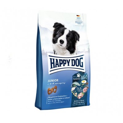 Happy Dog Junior Fit & Vital - сухой корм для щенков c момента прикорма до 6 месяцев, с птицей