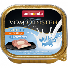 Vom Feinsten Milkies - консервы для кошек, паштет с домашней птицей и начинкой из сливок, 100 г. (арт. 83114)