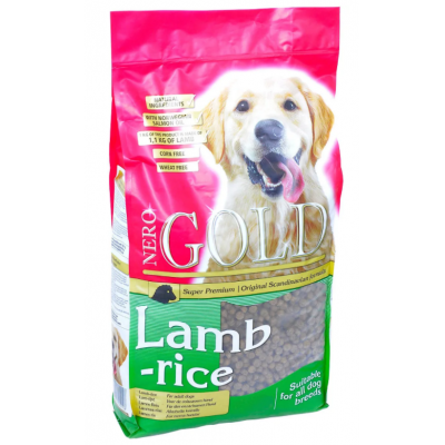 Nero Gold Adult All Breeds Lamb Rice 23/10 - сухой корм для взрослых собак всех пород, с ягненком и рисом