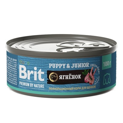 Brit Premium by Nature - консервы с ягненком для щенков, 100 г (арт. 5048939)