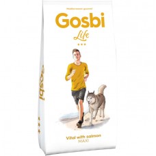 Gosbi Life Vital Maxi Adult Salmon - сухой корм для взрослых собак крупных пород, с курицей и лососем
