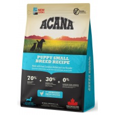 Acana Recipe Puppy Small Breed (70/30) - беззерновой корм для щенков миниатюрных пород, со свежим цыпленком, камбалой, яйцами, овощами и фруктами