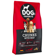 Happy Dog Dog's Favorite Chunks Beef - полнорационный корм для взрослых собак, говядина