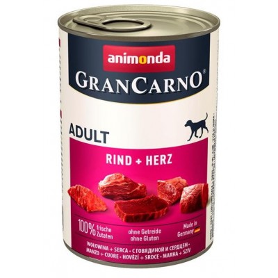 GranCarno Original Adult - консервы для собак с говядиной и сердцем (400 г) (арт. 82731)