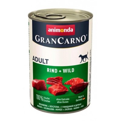 GranCarno Original Adult - консервы для собак с говядиной и дичью (400 г) (арт. 82736)