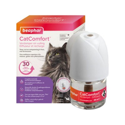 Beaphar CATCOMFORT diffuser starter - успокаивающий диффузор для кошек на основе феромонов (арт. DAI17149)