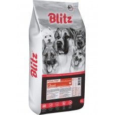 Blitz Classic Adult Poultry All Breeds - сухой корм для взрослых собак, домашняя птица (курица, индейка)