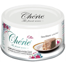 Cherie Kitten Complete&Balanced Diet - беззерновые консервы для котят, мусс с тунцом, 80 г