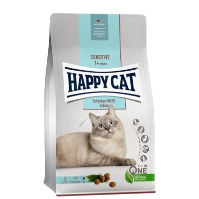 Happy Cat Sensitive Schonkost Niere (Light Diet Kidney) - сухой корм для кошек для поддержки работы почек, домашняя птица