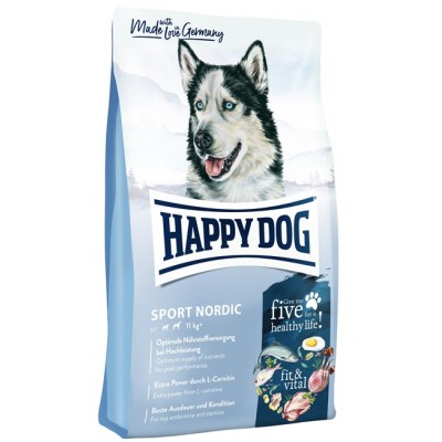 Happy Dog Supreme Fit & Well Sport Adult Nordic - корм для взрослых собак средних и крупных пород, с повышенным содержанием энергии