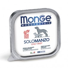 MONGE DOG SOLO BEEF - Монопротеиновый консервированный корм для собак, с говядиной (150 г)