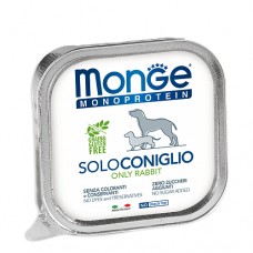 MONGE DOG SOLO RABBIT - Монопротеиновый консервированный корм для собак, с кроликом (150 г)