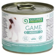 Nature's Protection Adult Game - консервы для взрослых собак с дичью