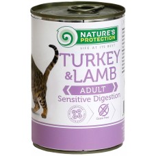 Nature's ProtectionCat Sensible Digestion Turkey & Lamb - консервы для кошек с чувствительным пищеварением с индейкой и ягненком