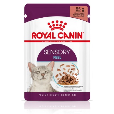 Royal Canin Sensory Feel Gravy - влажный корм для кошек старше 1 года, кусочки в соусе (85 гр.)