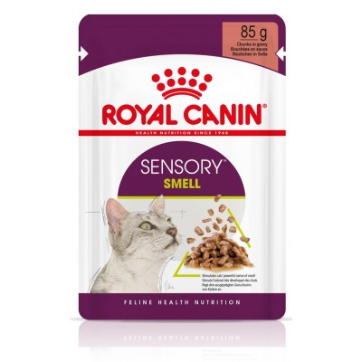 Royal Canin Sensory Smell Gravy - влажный корм для кошек старше 1 года, кусочки в соусе (85 гр.)