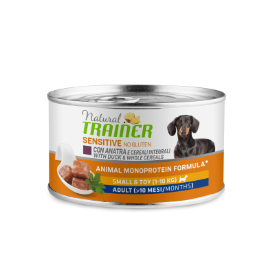 Trainer Natural Sensitive No Gluten Adult Mini Duck - влажный корм для собак мелких пород с уткой, 150 г