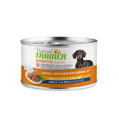 Trainer Natural Sensitive No Gluten Adult Mini Pork - влажный корм для собак мелких пород со свининой, 150 г