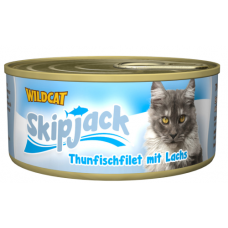 WILDCAT (ДИКИЙ КОТ) - консервы для кошек с филе тунца и лососем (70 г.)