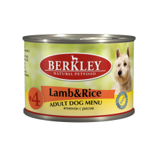 Berkley консервы для взрослых собак с ягненком и рисом, 200 г (арт. 599224)
